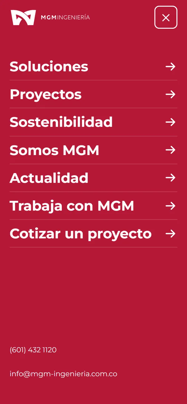 Menú móvil